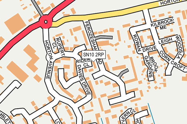 SN10 2RP map - OS OpenMap – Local (Ordnance Survey)