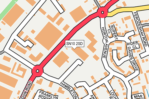SN10 2SD map - OS OpenMap – Local (Ordnance Survey)