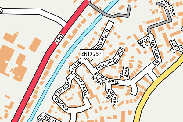 SN10 2SP map - OS OpenMap – Local (Ordnance Survey)