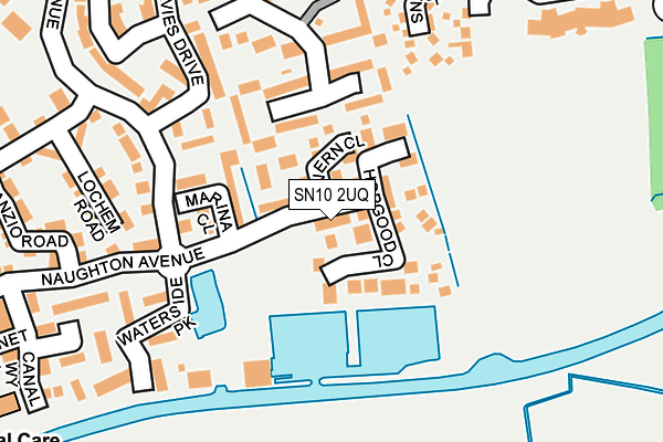 SN10 2UQ map - OS OpenMap – Local (Ordnance Survey)