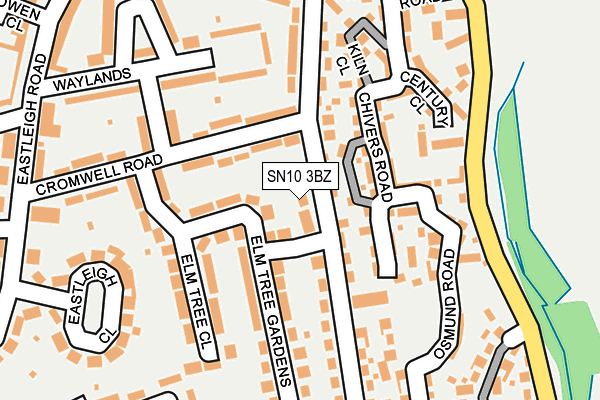 SN10 3BZ map - OS OpenMap – Local (Ordnance Survey)
