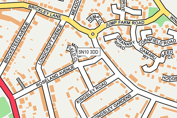 SN10 3DD map - OS OpenMap – Local (Ordnance Survey)
