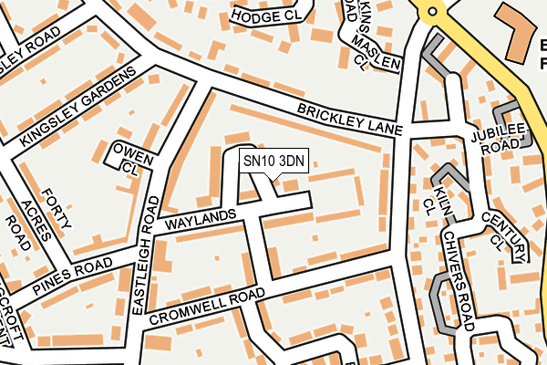 SN10 3DN map - OS OpenMap – Local (Ordnance Survey)
