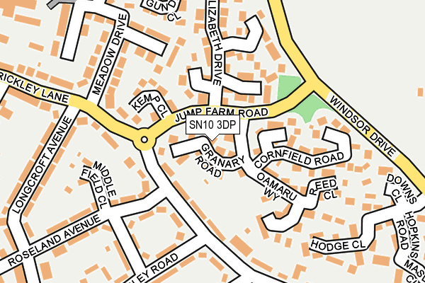 SN10 3DP map - OS OpenMap – Local (Ordnance Survey)