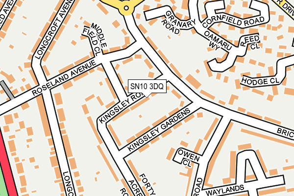 SN10 3DQ map - OS OpenMap – Local (Ordnance Survey)