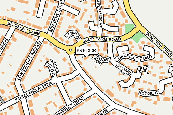 SN10 3DR map - OS OpenMap – Local (Ordnance Survey)