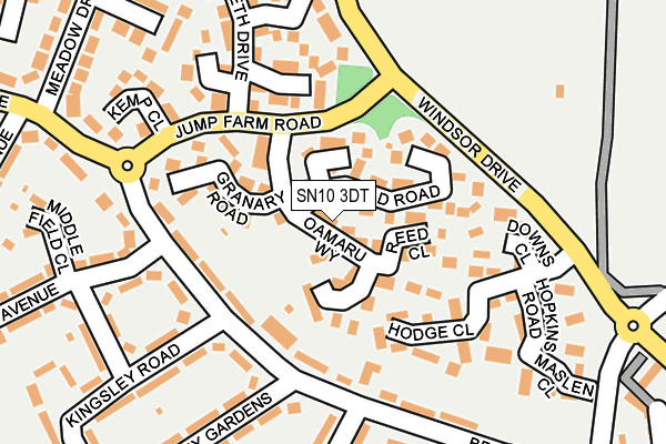 SN10 3DT map - OS OpenMap – Local (Ordnance Survey)