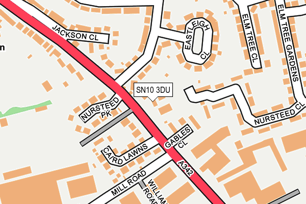 SN10 3DU map - OS OpenMap – Local (Ordnance Survey)