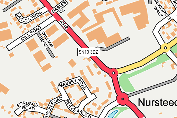 SN10 3DZ map - OS OpenMap – Local (Ordnance Survey)
