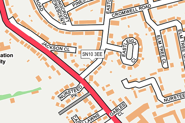 SN10 3EE map - OS OpenMap – Local (Ordnance Survey)