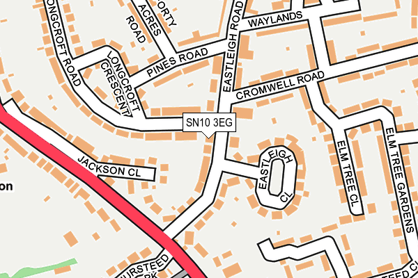 SN10 3EG map - OS OpenMap – Local (Ordnance Survey)