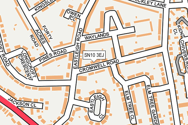 SN10 3EJ map - OS OpenMap – Local (Ordnance Survey)
