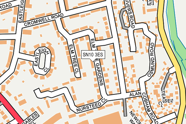 SN10 3ES map - OS OpenMap – Local (Ordnance Survey)
