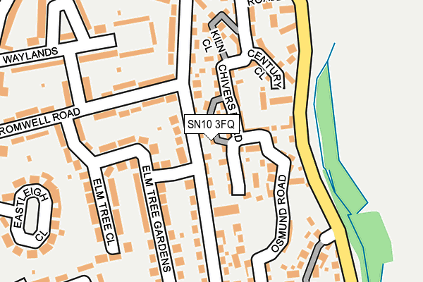 SN10 3FQ map - OS OpenMap – Local (Ordnance Survey)