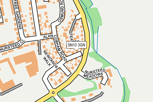 SN10 3GN map - OS OpenMap – Local (Ordnance Survey)