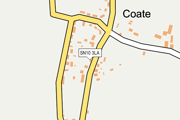 SN10 3LA map - OS OpenMap – Local (Ordnance Survey)