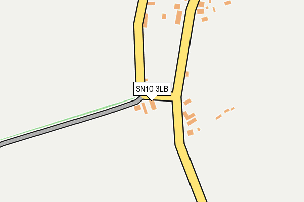 SN10 3LB map - OS OpenMap – Local (Ordnance Survey)