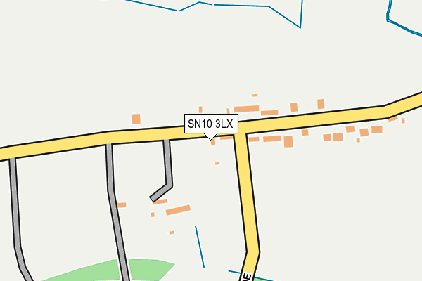 SN10 3LX map - OS OpenMap – Local (Ordnance Survey)