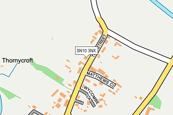 SN10 3NX map - OS OpenMap – Local (Ordnance Survey)