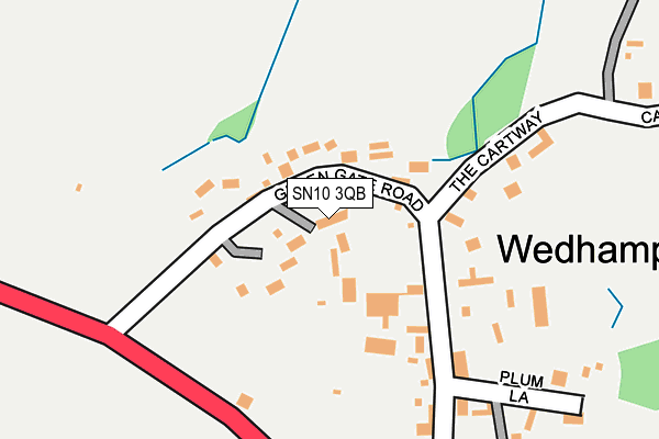 SN10 3QB map - OS OpenMap – Local (Ordnance Survey)