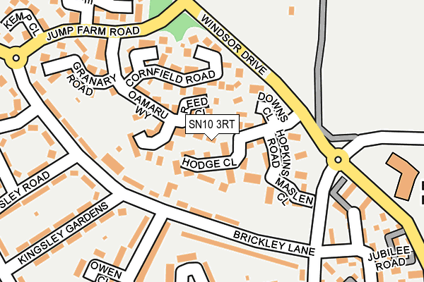 SN10 3RT map - OS OpenMap – Local (Ordnance Survey)