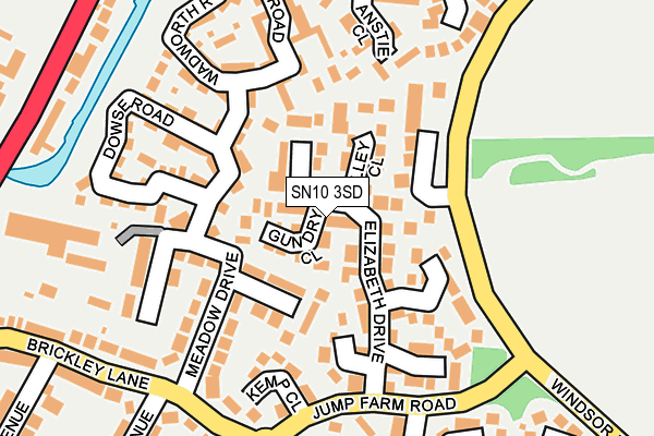 SN10 3SD map - OS OpenMap – Local (Ordnance Survey)
