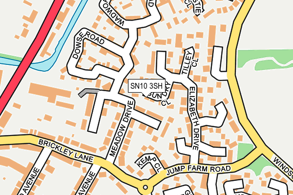 SN10 3SH map - OS OpenMap – Local (Ordnance Survey)