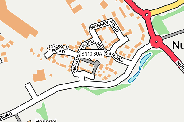 SN10 3UA map - OS OpenMap – Local (Ordnance Survey)