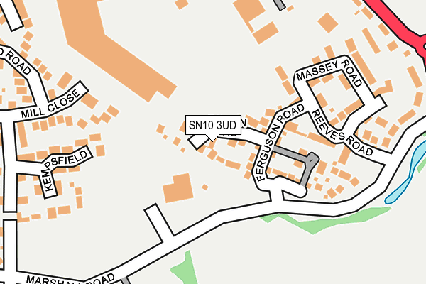 SN10 3UD map - OS OpenMap – Local (Ordnance Survey)