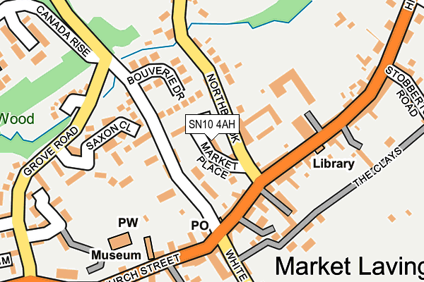 SN10 4AH map - OS OpenMap – Local (Ordnance Survey)