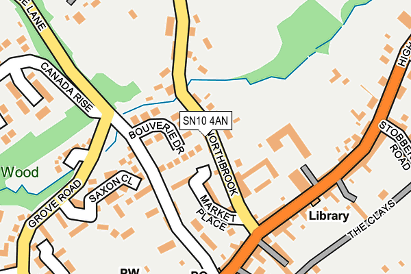 SN10 4AN map - OS OpenMap – Local (Ordnance Survey)