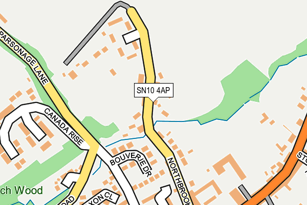 SN10 4AP map - OS OpenMap – Local (Ordnance Survey)