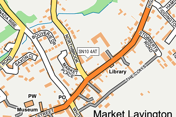 SN10 4AT map - OS OpenMap – Local (Ordnance Survey)