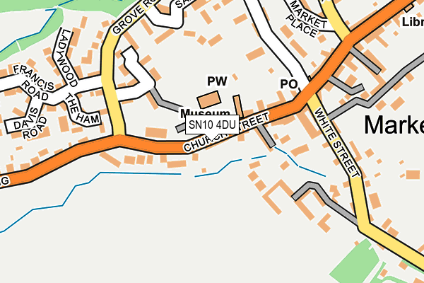 SN10 4DU map - OS OpenMap – Local (Ordnance Survey)