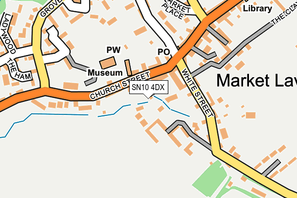SN10 4DX map - OS OpenMap – Local (Ordnance Survey)