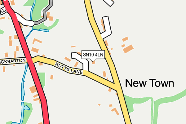 SN10 4LN map - OS OpenMap – Local (Ordnance Survey)