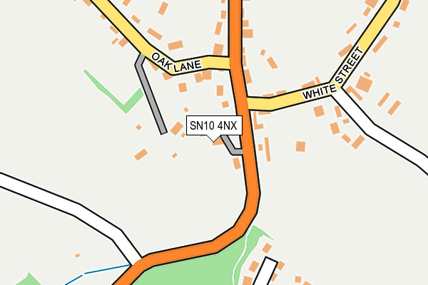 SN10 4NX map - OS OpenMap – Local (Ordnance Survey)
