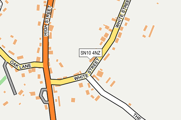 SN10 4NZ map - OS OpenMap – Local (Ordnance Survey)