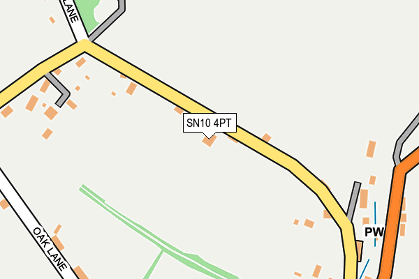 SN10 4PT map - OS OpenMap – Local (Ordnance Survey)