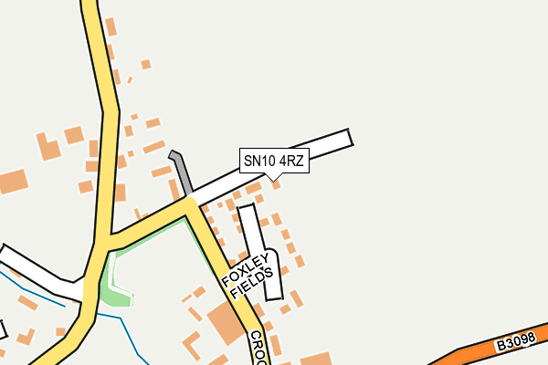 SN10 4RZ map - OS OpenMap – Local (Ordnance Survey)