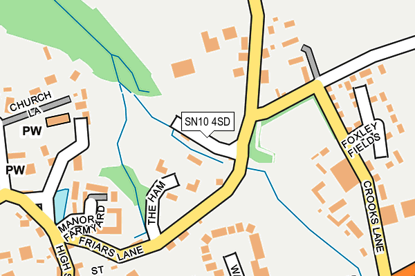 SN10 4SD map - OS OpenMap – Local (Ordnance Survey)