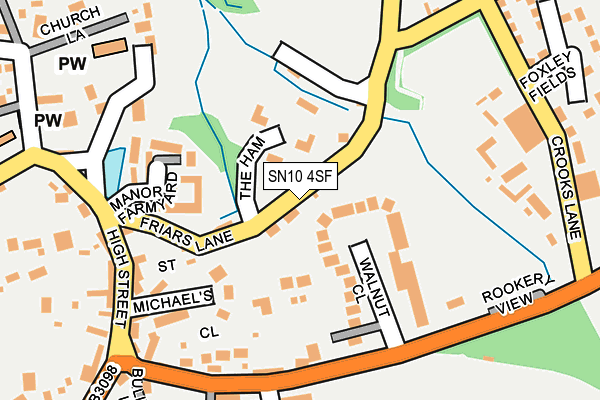 SN10 4SF map - OS OpenMap – Local (Ordnance Survey)