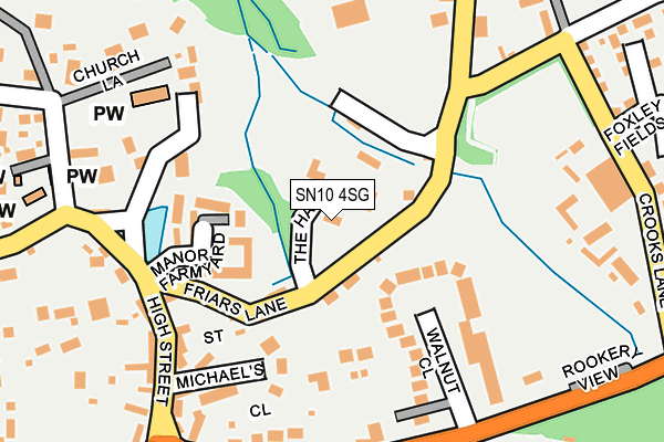 SN10 4SG map - OS OpenMap – Local (Ordnance Survey)