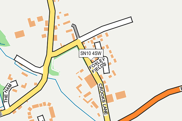 SN10 4SW map - OS OpenMap – Local (Ordnance Survey)