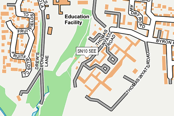 SN10 5EE map - OS OpenMap – Local (Ordnance Survey)
