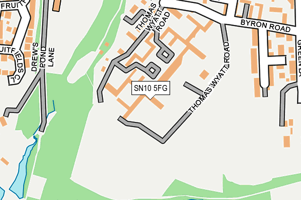 SN10 5FG map - OS OpenMap – Local (Ordnance Survey)