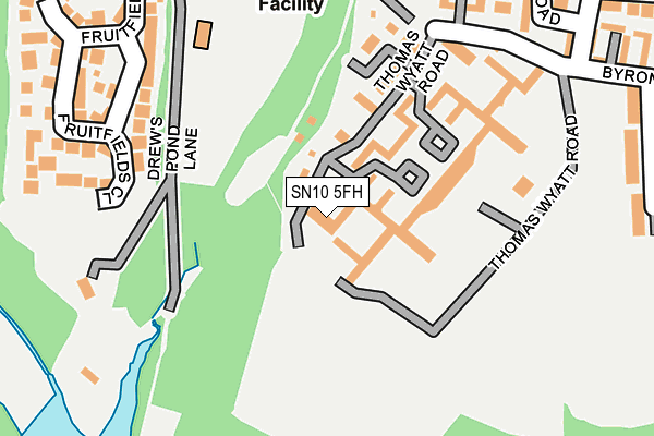 SN10 5FH map - OS OpenMap – Local (Ordnance Survey)