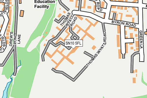 SN10 5FL map - OS OpenMap – Local (Ordnance Survey)
