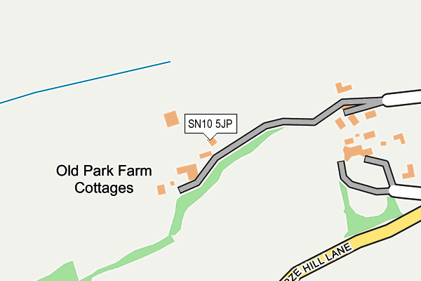 SN10 5JP map - OS OpenMap – Local (Ordnance Survey)
