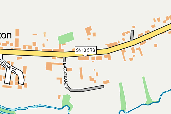 SN10 5RS map - OS OpenMap – Local (Ordnance Survey)